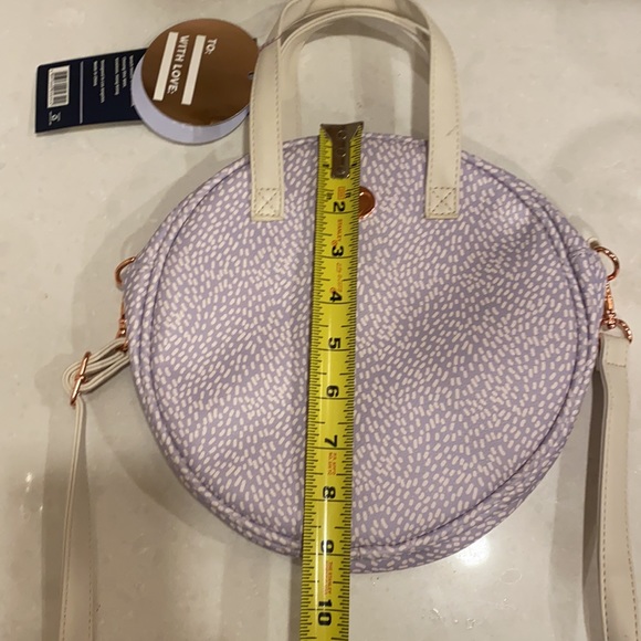 Round lavender small crossbody bag - Picture 7 of 8